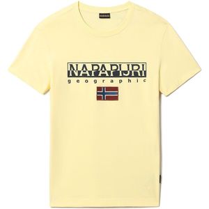 Napapijri S-ayas Short Sleeve T-shirt Geel XL Man