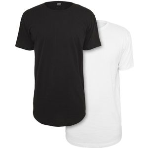 Urban Classics Pre-pack Shaped Long 2-pack T-shirt Zwart S Man