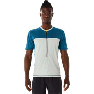 Asics Fujitrail Short Sleeve T-shirt Wit,Blauw L Man