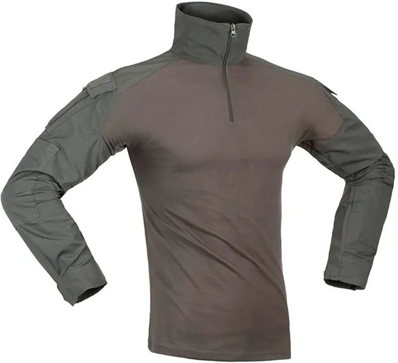 Invadergear - Combat T-shirt - Grijs - Lange Mouwen