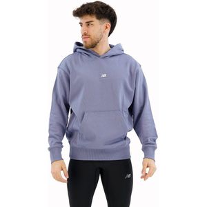 New Balance Athletics Remastered Graphic French Terry Hoodie Grijs M Man