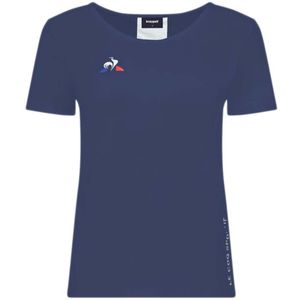 Le Coq Sportif Tennis Nº1 Short Sleeve T-shirt Blauw 2XS Vrouw