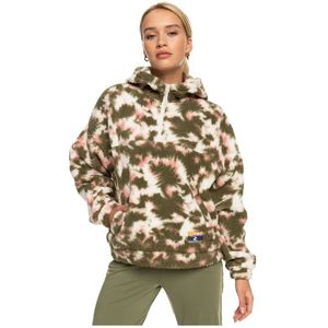 Roxy - Like A Lucky Pr - Sherpa Fleece Hoodie - Dames - Losse Pasvorm - Gerecycled Polyester