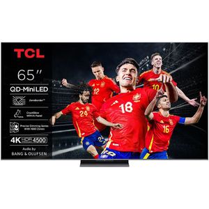 Tcl - 65C8K QD-Mini LED - Google TV - 65 Inch - Brushed Titanium