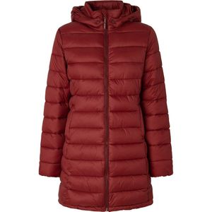 Pepe Jeans Maddie Long Puffer Jacket Rood S Vrouw