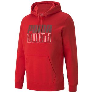 Puma Power Logo Hoodie Rood M Man