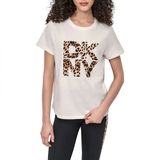 Dkny Stacked Animal Print T-shirt Met Korte Mouwen