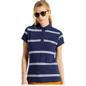 Superdry Academy Short Sleeve Polo Blauw XS Vrouw