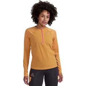 Craft Pro Trail Wind Long Sleeve T-shirt Oranje S Vrouw