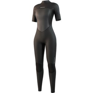 Mystic Brand 3/2mm Flatlock Neopreen Pak Met Korte Mouwen En Ritssluiting Op De Rug Voor Dames