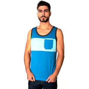 Snap Climbing Two-colored Pocket Mouwloos T-shirt