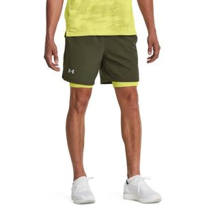 Under Armour Launch 7 Inch 2-in-1 Shorts Groen S Man