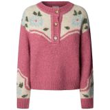 Pepe Jeans - Chiara - Gebreide Trui - Met Lange Mouwen - Bloemmotief