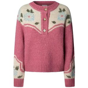 Pepe Jeans - Chiara - Gebreide Trui - Met Lange Mouwen - Bloemmotief