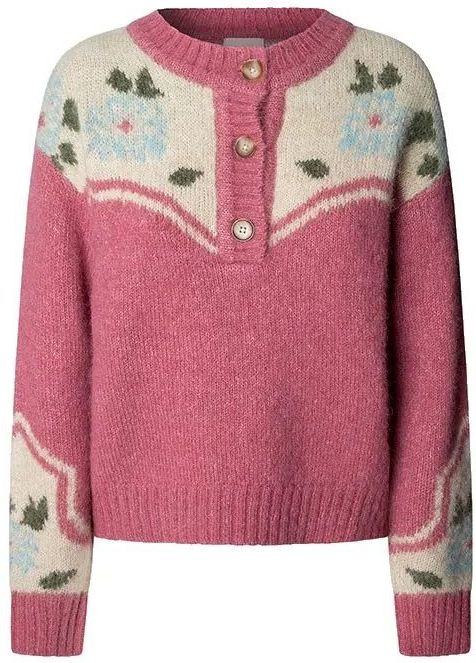 Pepe Jeans - Chiara - Gebreide Trui - Met Lange Mouwen - Bloemmotief