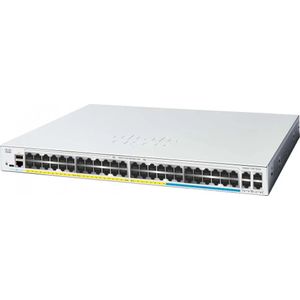 Cisco Catalyst 1300-48MGP-4X - Managed Switch - 32 GE-poorten - 16 poorten 2.5GE - PoE - 4 SFP+ 10GE-poorten