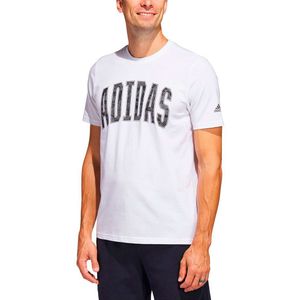 Adidas Camo Short Sleeve T-shirt Wit XL / Regular Man