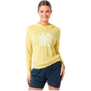 Super.natural - Tulips Light Hoodie - Dames Hoodie - Lichtgrijs - Merino