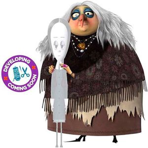 Viving Costumes Grandma Addams Dressed And Mask With Wig Man Custom Bruin M-L