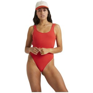 Billabong Terry Rib Squareer Swimsuit Rood M Vrouw