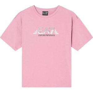 Ea7 Emporio Armani Train Logo Series Eagle T-shirt Met Korte Mouwen