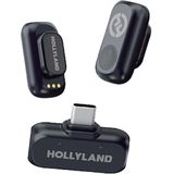 Hollyland - LARK A1 Mini Duo - USB-C Draadloze Microfoon - Zwart - Compact Systeem