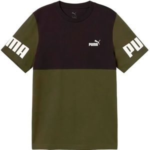 Puma Power Colorblock T-shirt Met Korte Mouwen