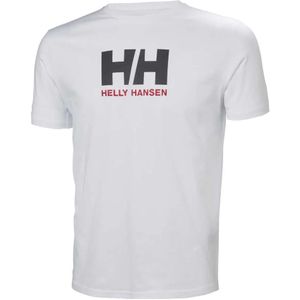 Helly Hansen - Logo T-shirt - Wit - 100% Katoen - Normale Pasvorm