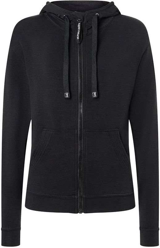 Super.natural - W Solution Hoodie - Dames - Merino Wol - Met Rits