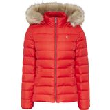 Tommy Jeans Basic Hooded Down Jacket Rood XS Vrouw