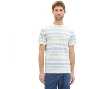 Tom Tailor Printed Stripe T-shirt Met Korte Mouwen