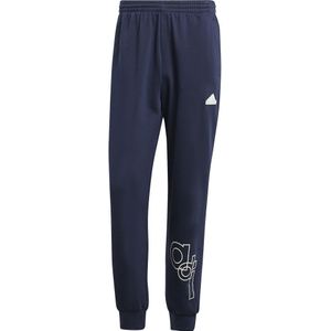 Adidas Brand Love Fl Q1 Gd Pants Blauw S / Regular Man