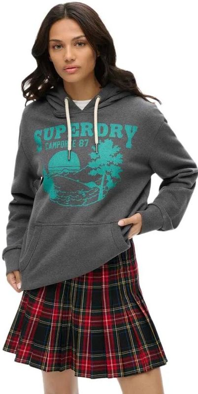 Superdry - Outdoor Graphic Hoodie - Oversized - Met Grote Zak - Geborstelde Voering