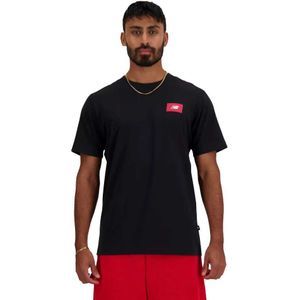 New Balance Sport Essentials Logo Short Sleeve T-shirt Zwart S Man