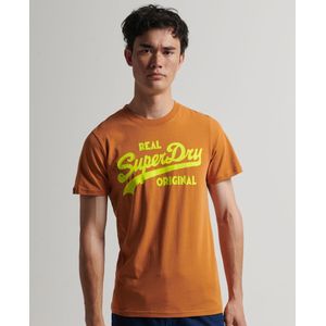 Superdry Vintage Vl Neon T-shirt Oranje 2XL Man