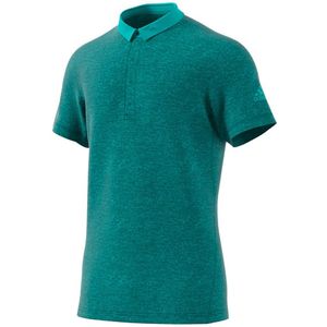 Adidas Heathered Short Sleeve Polo Groen S Man