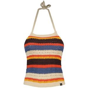 Superdry Vintage Crochet Halter Sleeveless T-shirt Veelkleurig XL Vrouw