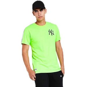 New Era Mlb New York Yankees Taped Short Sleeve T-shirt Groen S Man