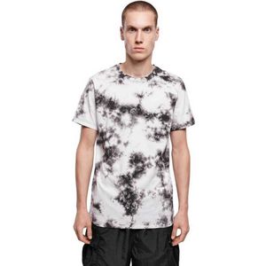 Urban Classics Black Tie Dye Short Sleeve T-shirt Wit S Man