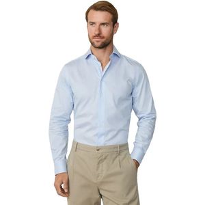 Hackett Londonvoor mannen. HM3010493 Bengaals formeel overhemd blauw (150), Casual, Feest, Katoen, Klassiek, Lange mouwen