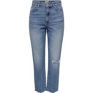 Only Emily St Cr Ankle Dt High Waist Jeans Blauw 27 / 32 Vrouw