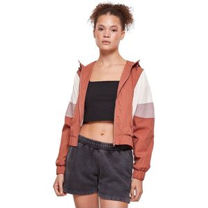 Urban Classics 3-tone Crinkle Jacket Oranje XS Vrouw