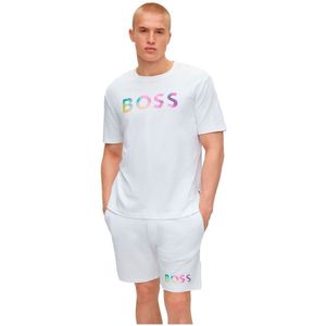 Boss 50474675 T-shirt Wit 3XL Man