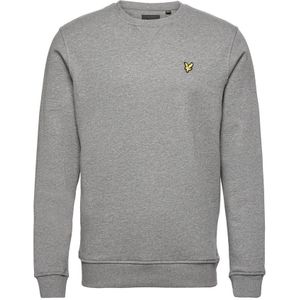 Lyle & Scott Gemêleerde Sweater Mid Grey Marl