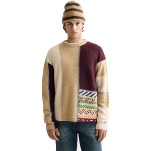 Scotch & Soda Loose Fit Patchwork Trui