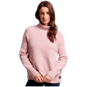 Superdry Essential Rib Crew Neck Sweater Roze XS Vrouw