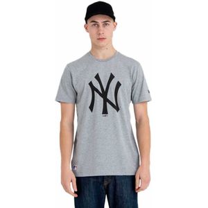 New Era Mlb Team Logo New York Yankees Short Sleeve T-shirt Grijs M Man