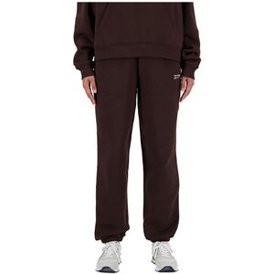 New Balance Linear Heritage Brushed Back Sweat Pants Bruin M Vrouw