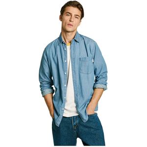 Pepe Jeans Classic Slim Overhemd Met Lange Mouwen