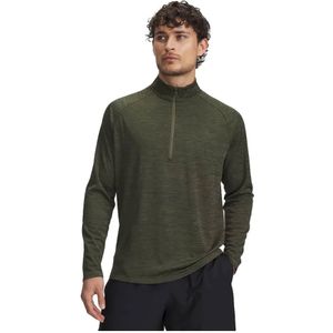 Under Armour - Tech Textured Sweatshirt - Zwart - Met Halve Rits